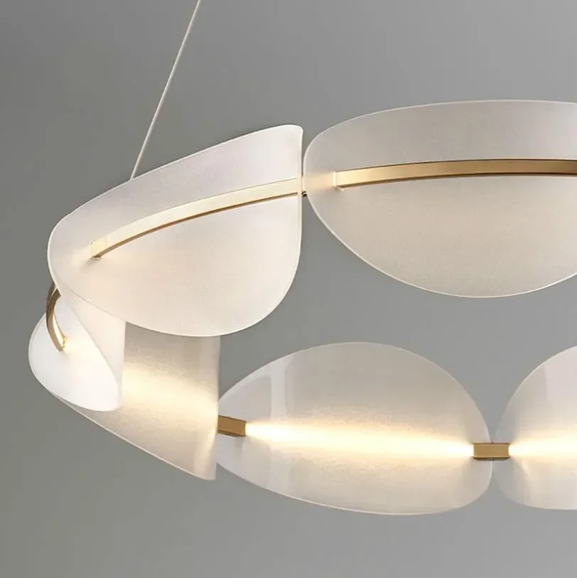 

NUChandelier Modern LED lighting Living room Novelty Petal Pendant Lamps Bedroom fixtures Nordic deco Dining room Hanging Lights