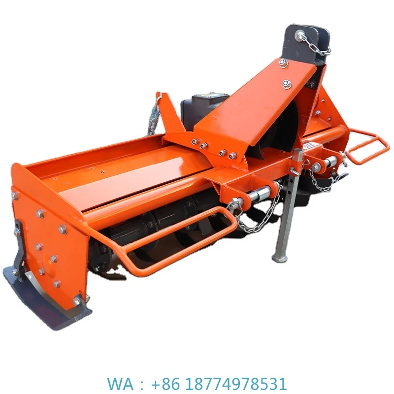Cultivator for Farm UsedHot Selling 95cm Width Rotary Tiller 15-25HP PTO Drive Tractor Hitch Rotary