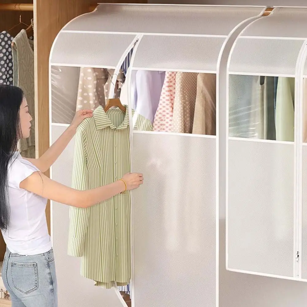 Plastic Clothes Hanging Dust Cover Transparent Dustproof Clothes Dust Cover Large Capacity Moisture-proof Clothing Hanging Bag