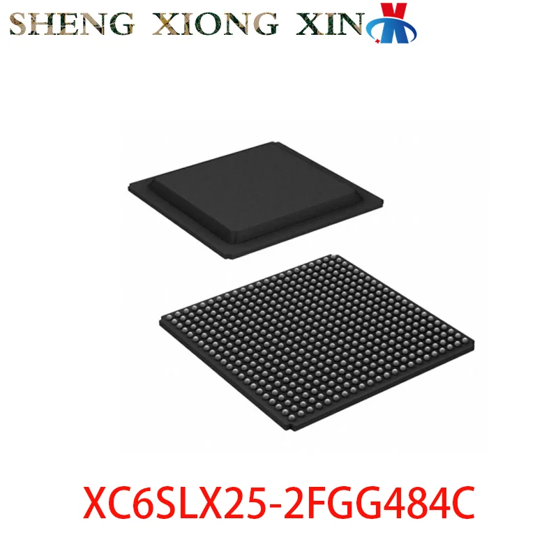 1pcs 100% NEW XC6SLX25-2FGG484C FBGA-484 Field Programmable Gate Array XC6SLX25 2FGG484C Integrated Circuit