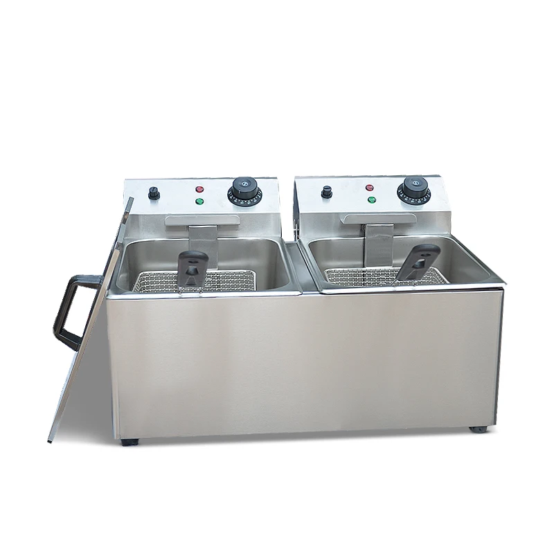 Stainless Steel Commercial Chicken Widely Use Potato Chips Deep Fryer with Temperature Control