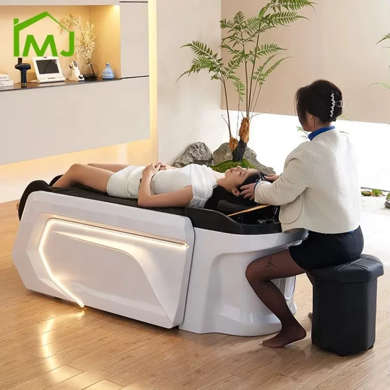 

2026 Salon Furniture Cosmetic Water Therapy Electric Massage Table Shampoo Head Spa Bed
