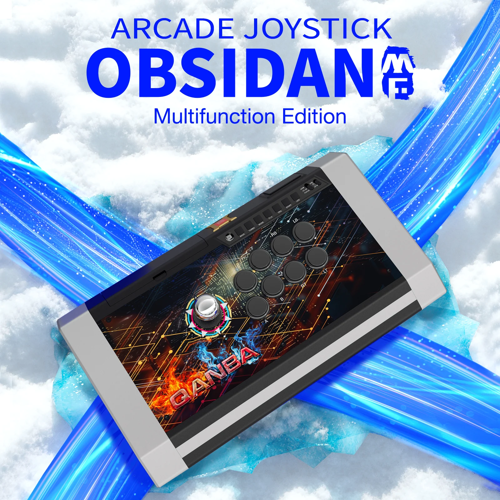 

Qanba Q3 MF-SL Arcade Joystick Obsidian Arcade Multifunction Edition Fighting Stick for PC