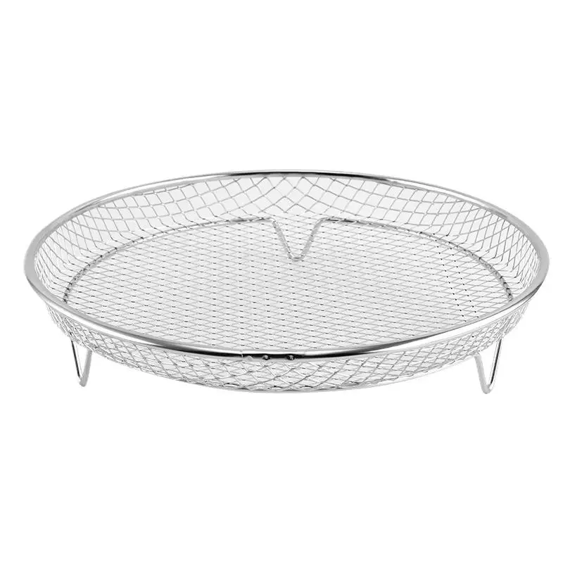 1 rejilla para freidora de aire, adecuada para freidoras de aire, rejilla de horno de acero inoxidable, rejilla apilable