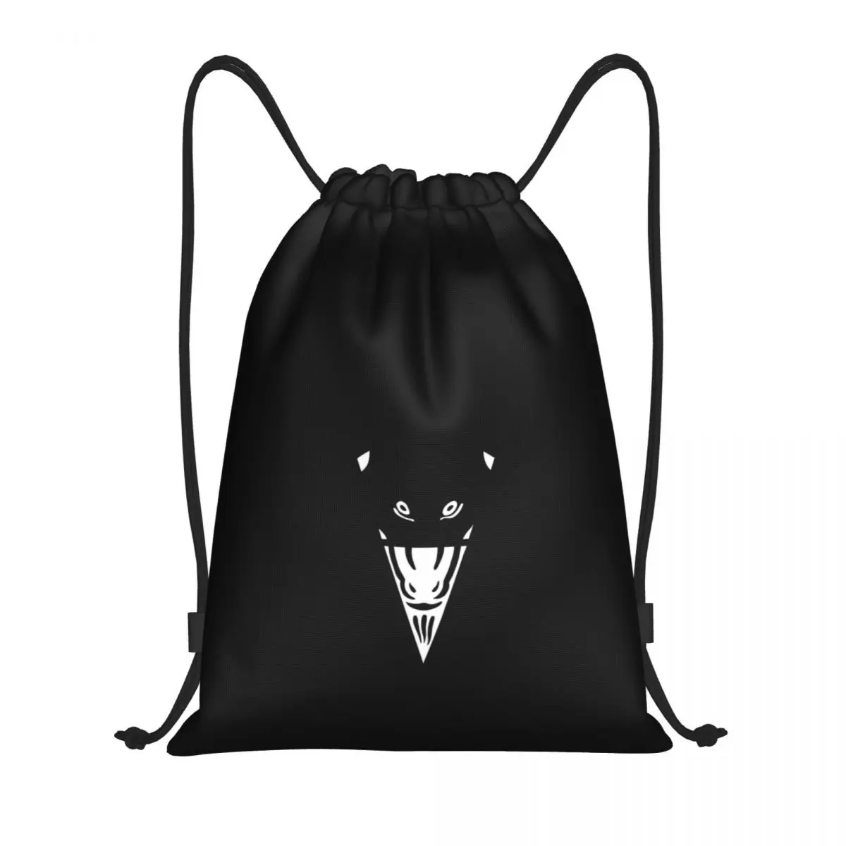 Baphomet Triple Moon Celtic Wiccan Satanic Pagan Church Of Satan Vikings Portable Drawstring Bags Backpack Storage Bags Sports