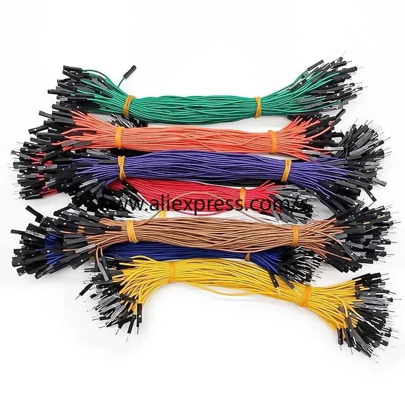 10PCS Breadboard Dupont Cable For Arduino Line 2.54mm Male Female Dupont Jumper Wire 26AWG Cable DIY Electronic 1P Connector