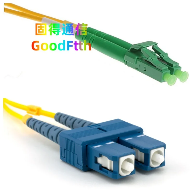 Cable de parche SC/UPC-LC/APC SM Duplex, 20m, 25m, 30m, 35m, 40m, 45m, 50m, 60m, 100m, 150m, GoodFtth