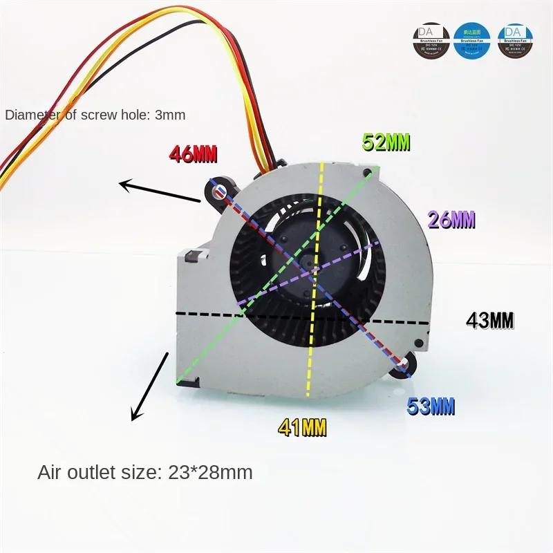 

pa 43*41*28 original CE-4028R-01 temperature controlled printer projector 13V turbo blower 4CM cooling fan