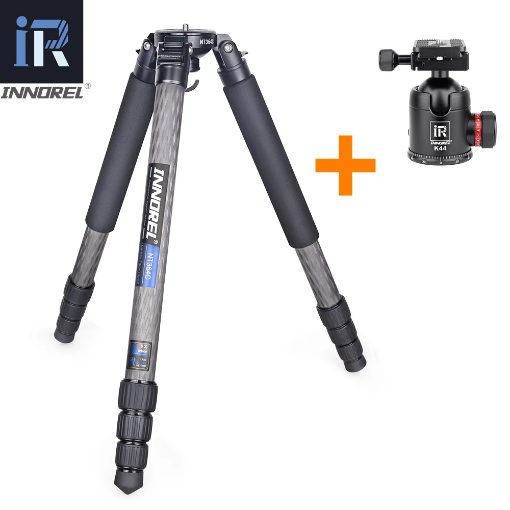 NT364C Professionele Carbon Kom Statief Voor Dslr Camera Video Camcorder Zware 25Kg Max Belasting Birdwatching Camera Stand - afbeelding 1