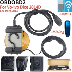 NEW WIFI/USB For Vo-lvo 2014D Car OBD2 All System Code Reader Active Test ECU Coding J2534 Programming 2004-2014 Diagnostic Tool