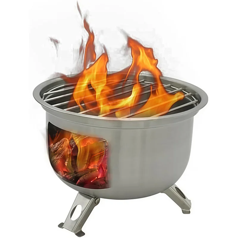 

Мини-портативная плита для барбекю из нержавеющей стали, гриль для барбекю, кемпинга, легкое, легкое транспортировочное кухонное оборудование