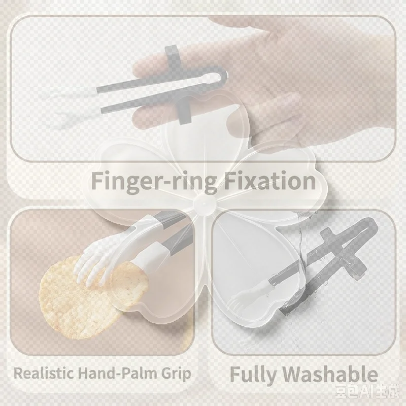 1/2/4Pcs Finger Chopsticks Game Player Snack Chopstick Plastic Game Finger Cover Game Controller Training Learning Chopsticks