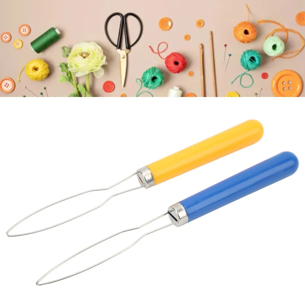 6Pcs Multi-Color Mix Button Hook Tool Comfort Grip Handle One-Handed Locks Dressing Aid Portable Button Hook For Seniors