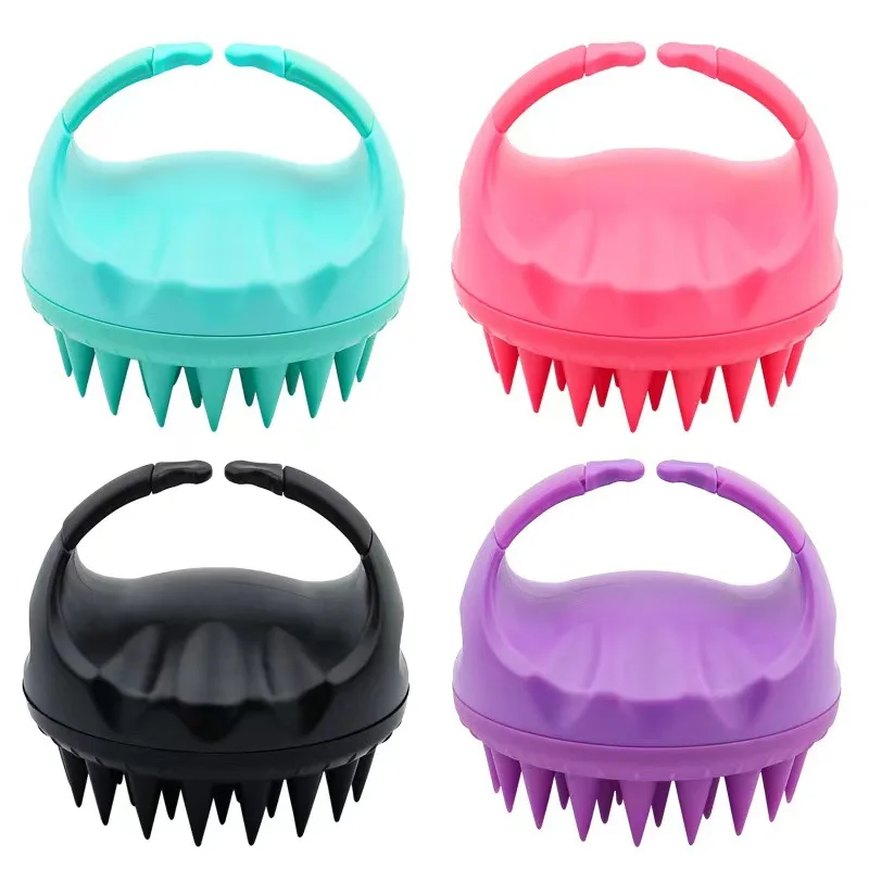 

‌Silicone Handheld Scalp Massager Brush – Anti-Dandruff Hair Washing Tool with Exfoliating Bristles for Shower & Beauty Care