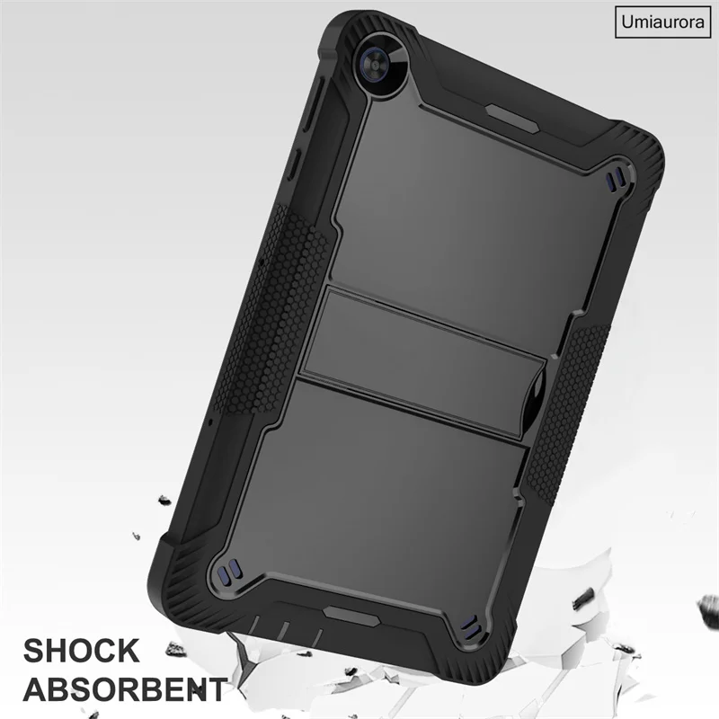 For Honor Pad X8 10.1 inch 2022 AGM3-W09 AGM3-AL09 Armor Case Heavy Duty Rugged Kids Silicone PC Stand Shockproof Tablet Cover