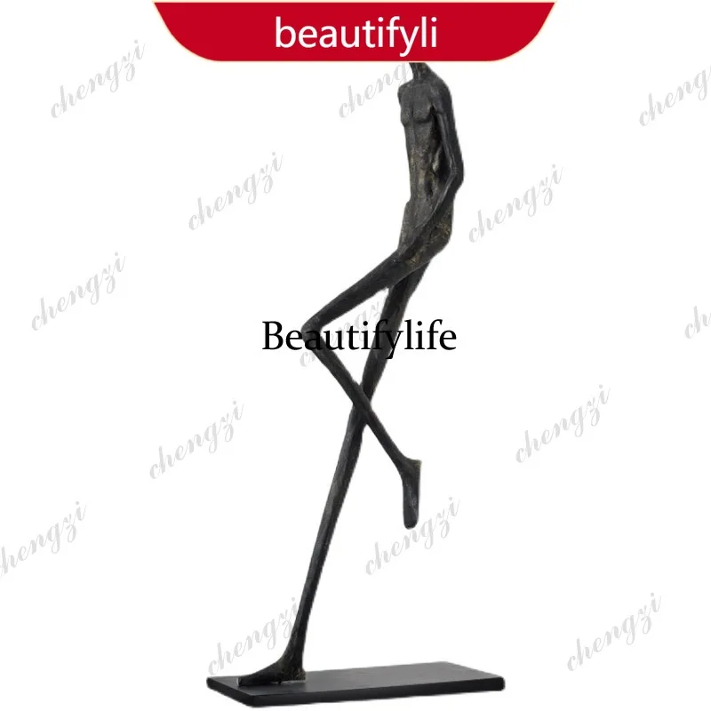 03 Backrest Man Ornament Exhibition Hall Creative Abstract Humanoid Art Sculpture Figure Decoration Large Ornament