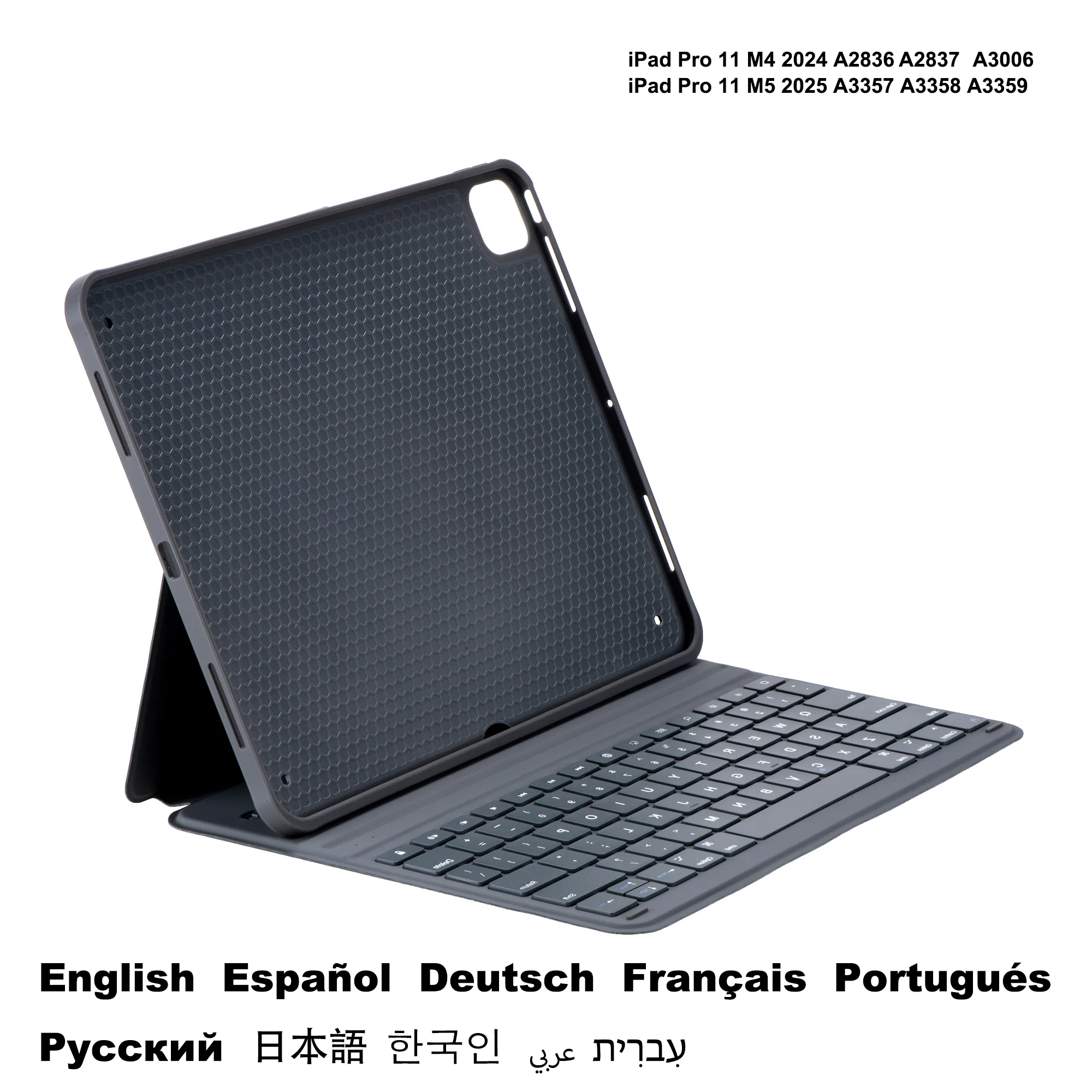 Folio Leather Case Keyboard for iPad Keyboard Case iPad 10th 11th A16 Generation Air Pro 10.9 11 12.9 13 inch M2/M3/M4/M5