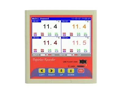 Paperless Recorder Color with Screen Temperature and Humidity Industrial Grade High Precision Pressure Detection Display Data