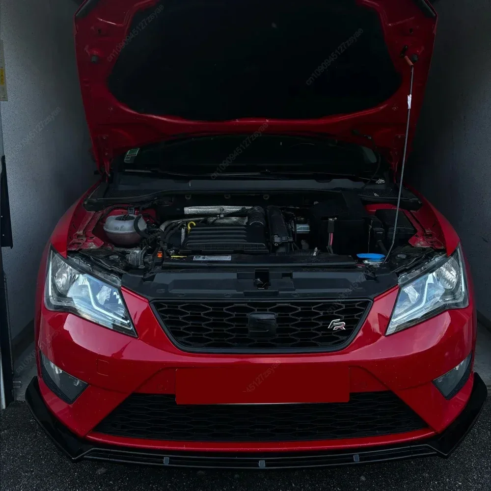 

Car Front Bumper Lip Diffuser Splitter For Seat Leon 3 MK3 MK3.5 2012-2019 Bodykits Tuning ABS Spoiler Gloss Black Accessories