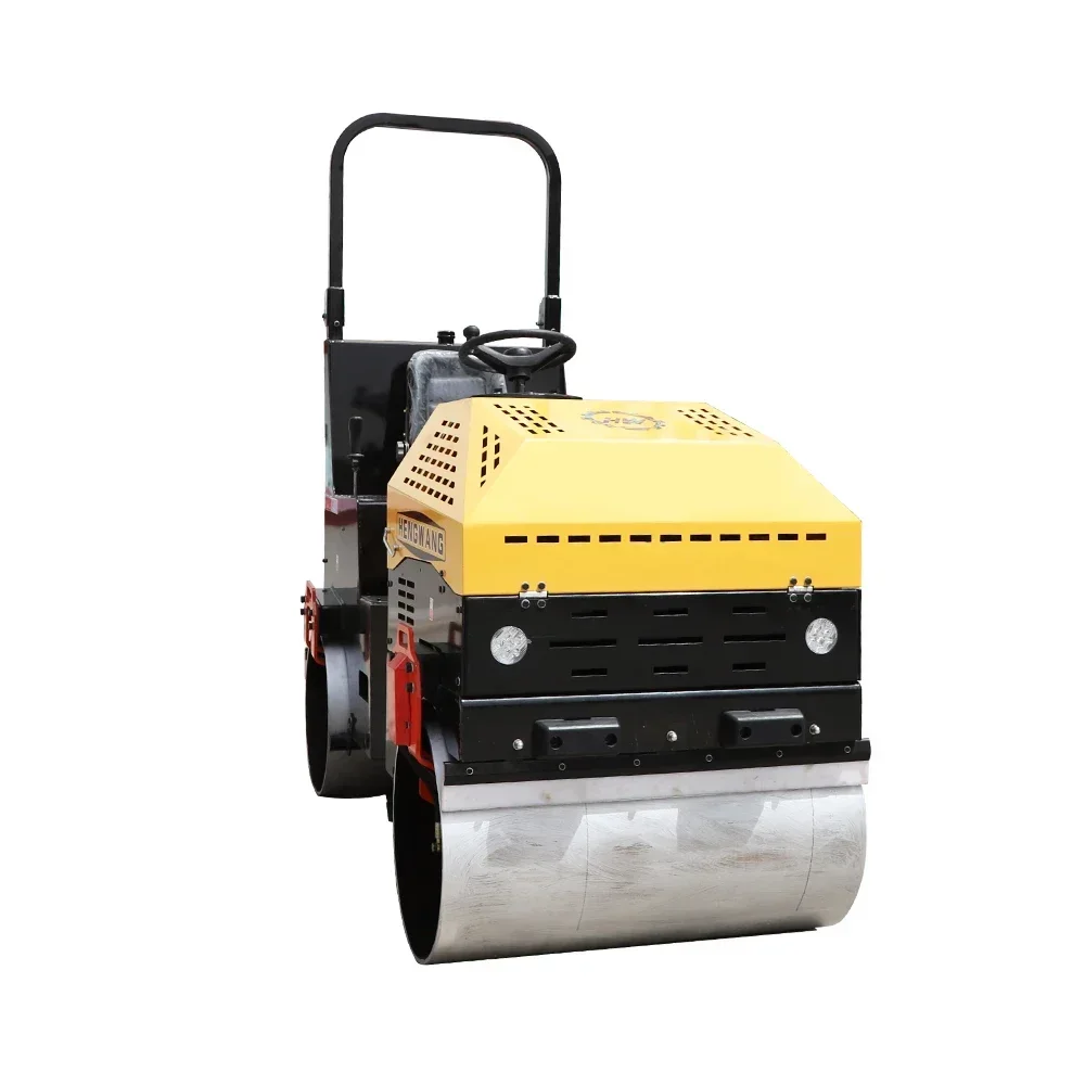 China factory shops asphalt driving 2 ton 1ton 1.5t vibratory road roller mini road ride on and hand type