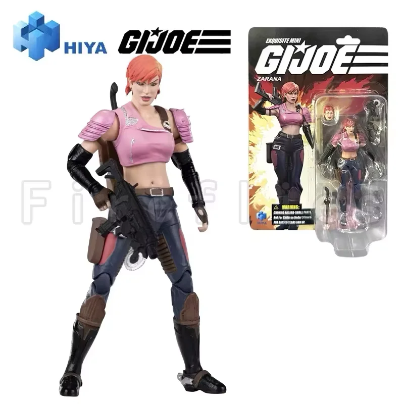 1/18 HIYA 3.75inch Action Figure Exquisite Mini Series G.I.JOE Firefly Commander Destro Flint Beach Head Anime Model Toy view 5