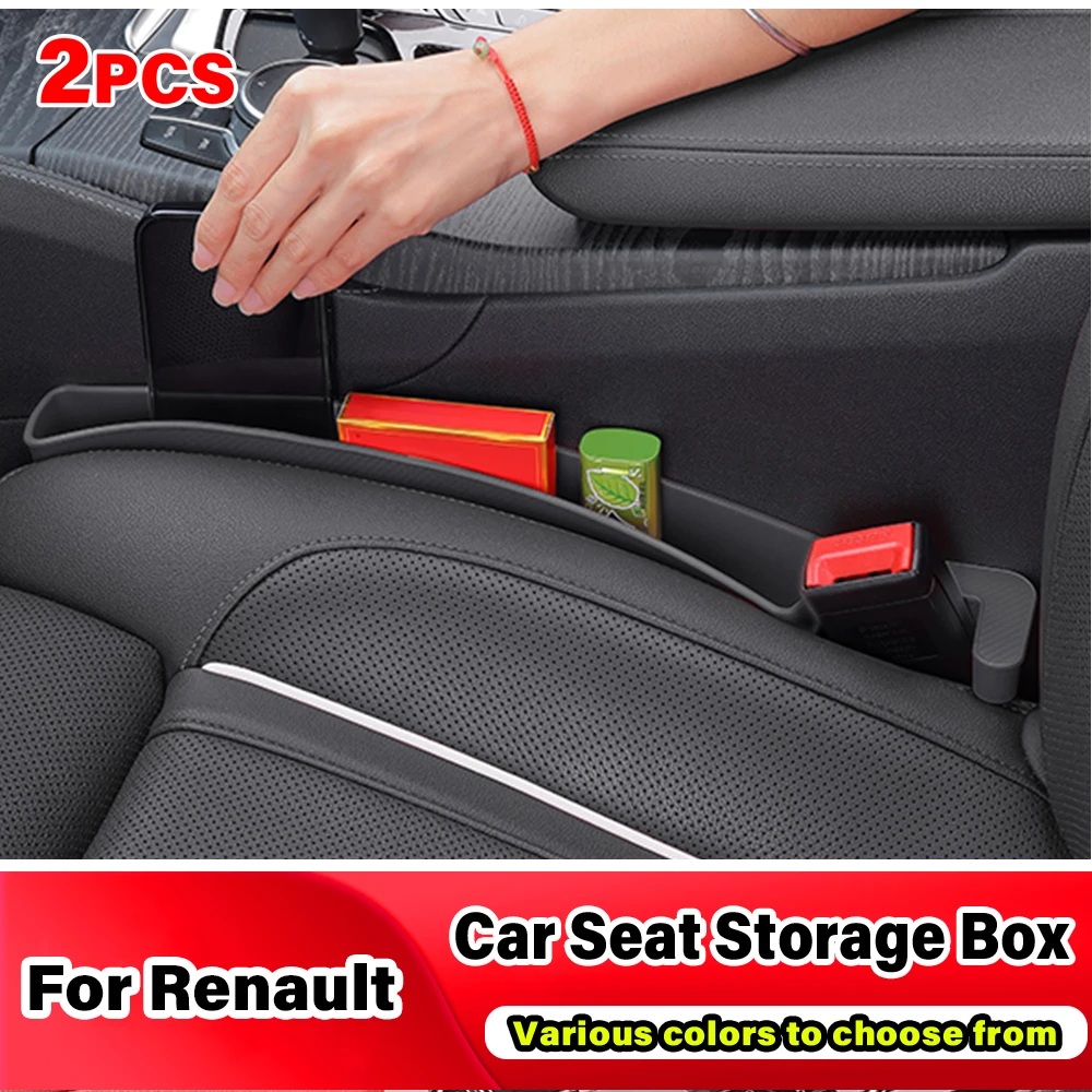 

TPE Car Seat Gap Storage Box Universal Phone Card Organizer Box Interior Accessories For Renault Megane 2 3 Clio 5 Trafic Master