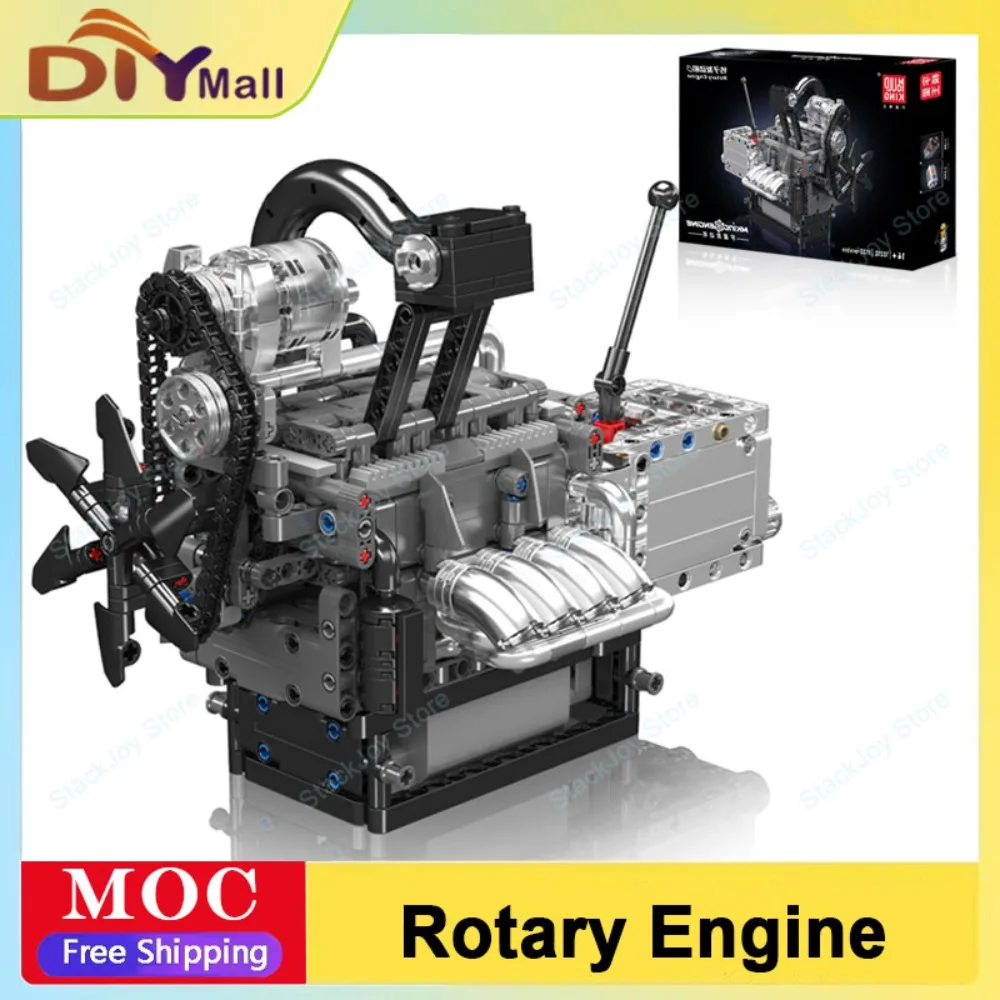 

Mould King 10212 Rotary Engine Building Blocks Set Motorized Simulation Model Puzzle Bricks Assembly Toys Christmas Gifts Kids