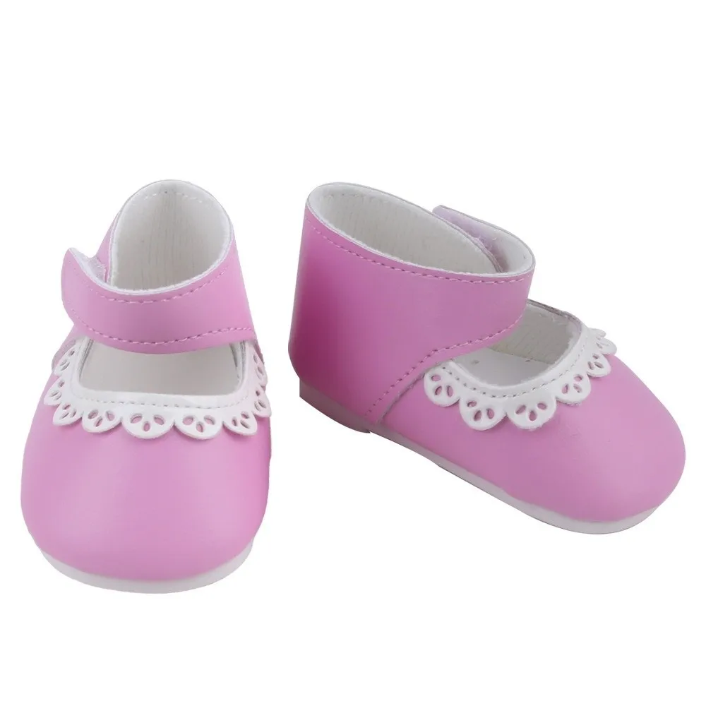Footwear 8cm Size Shoes Pu Leather Ruffle Design Reborn Shoes Adorable Edged Cute Style Accessories Cotton Toy Bear