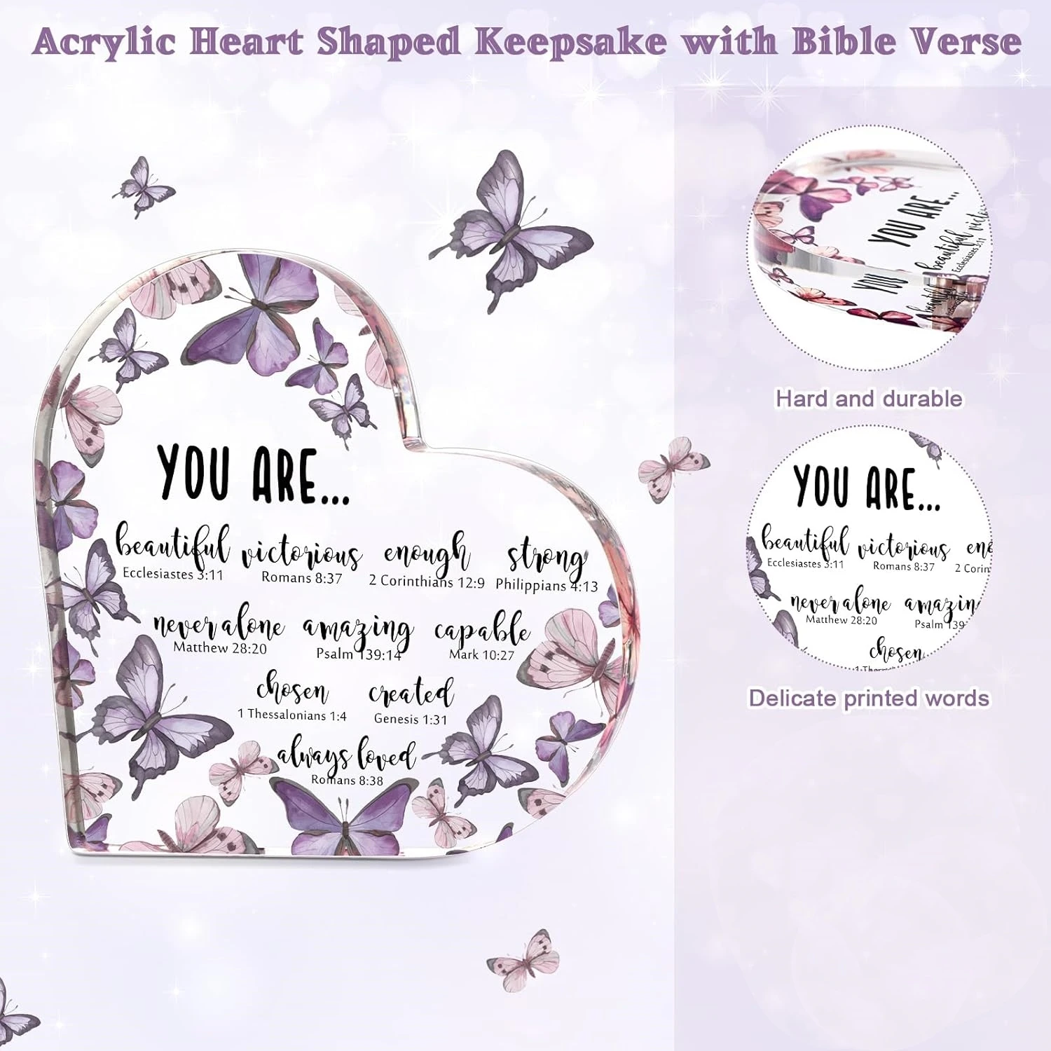 Christian Gifts for Women Inspirational Gifts Bible Scriptures Prayer Religious Gifts Christian Office Desk Decoration