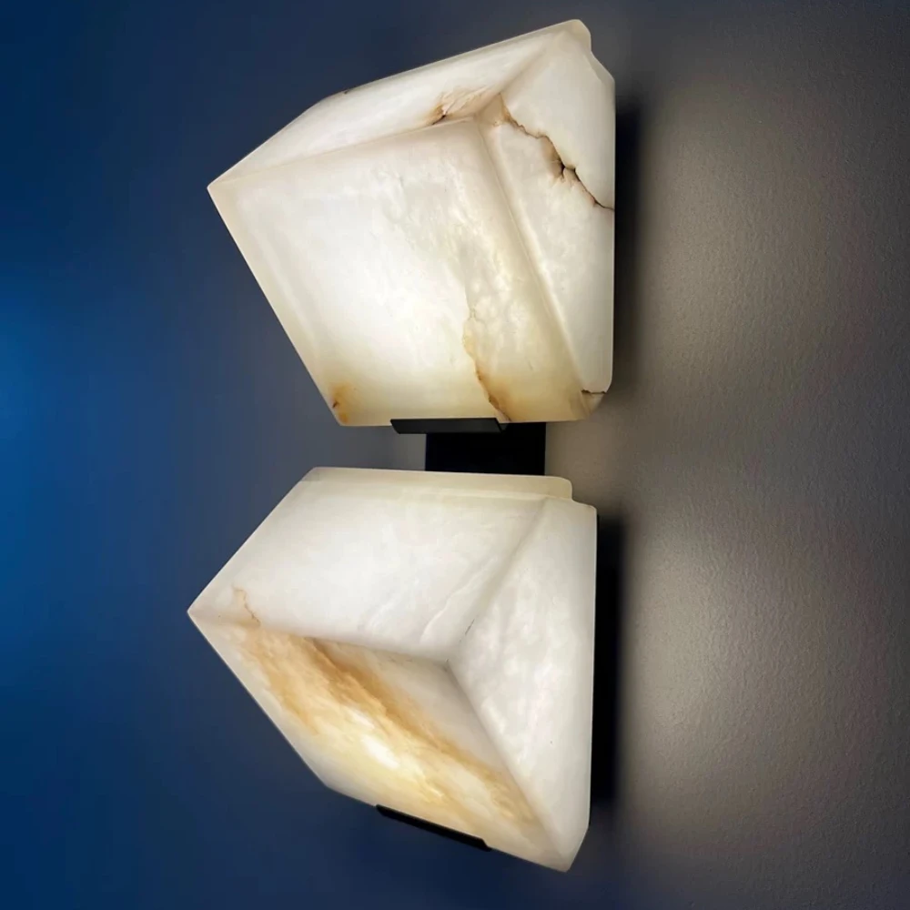 Modern Natural Marble Wall Light Creative Bedroom Bedside Hotel Corridor Corridor Simple Living Room Background LED Wall Light