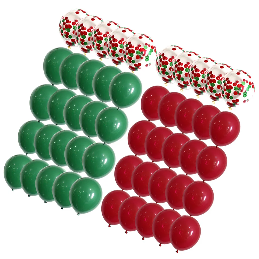 

50Pcs Balloon Set Christmas Latex Balloons Colorful Solid Round Decorative Party Supplies Birthday Wedding Home Indoor Outdoor