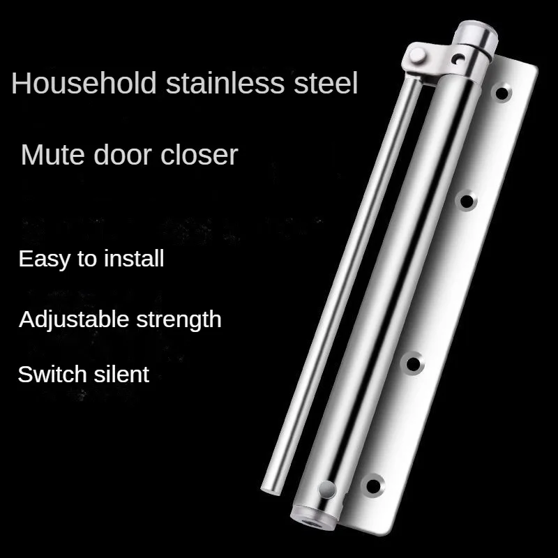 Automatic Door Closing Device Stainless Steel Adjustable Door Closing Device Household Lightweight Hidden Cabinet Door Fittings