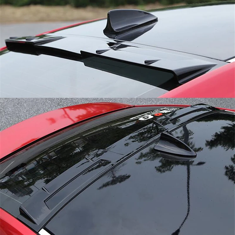 For Roof Spoiler Accessories Mazda 3 Sedan Car Window Trunk Wing Tail ABS Material Refit Body Kit 2014-2018 Year