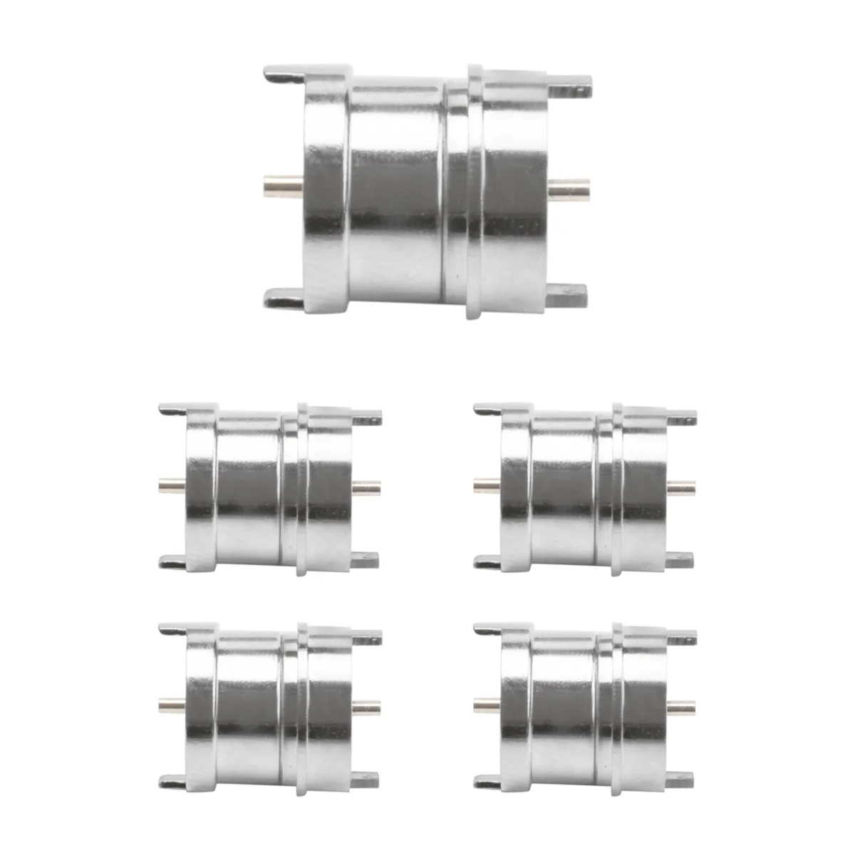 Magnet Spring-Loaded Pogo Pin Connector Single Spring Pin 2 Poles Charge Power Male Female Probe Solder Wire and PCB