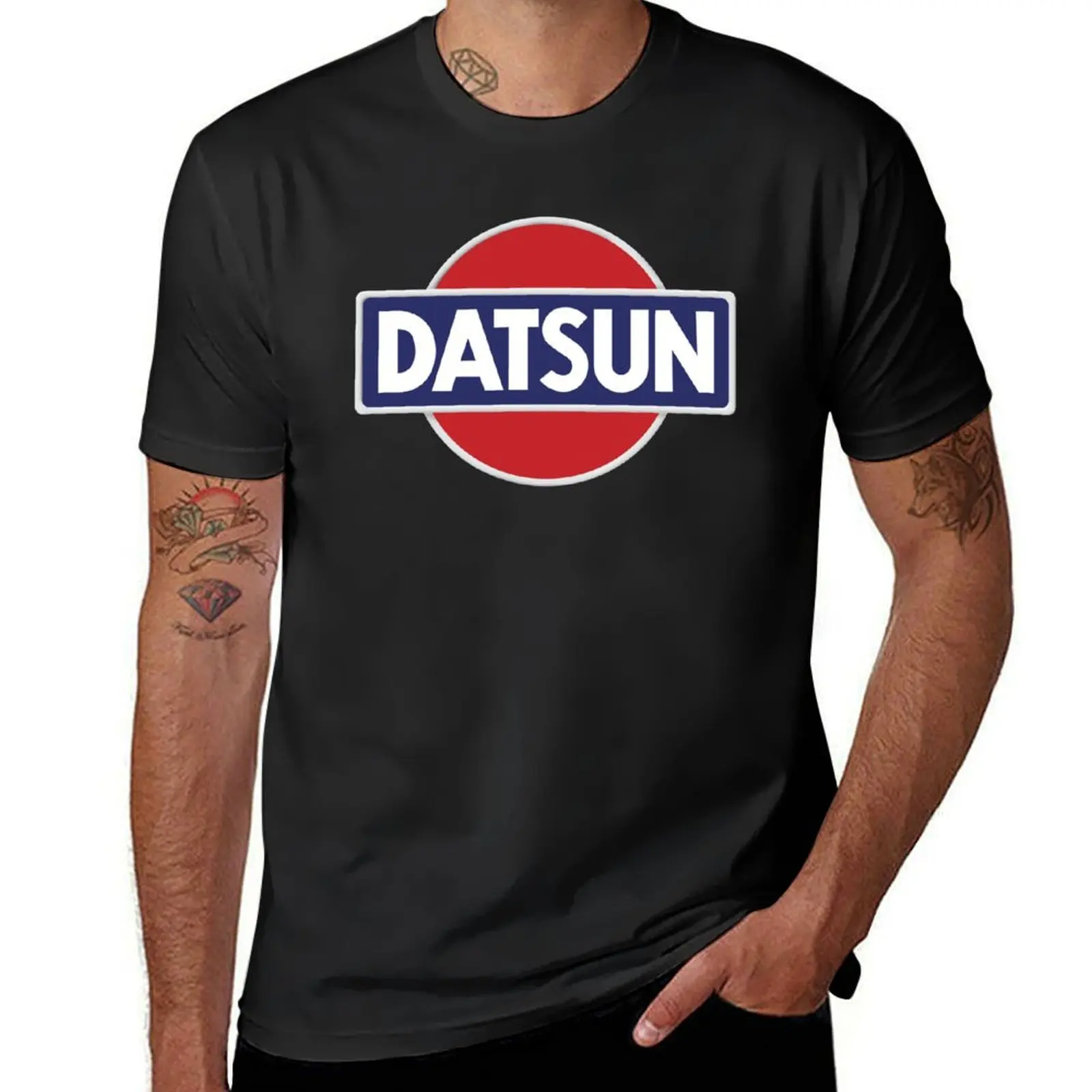

datsun logo T-Shirt shirts graphic blacks gifts for boyfriend mens cotton t shirts