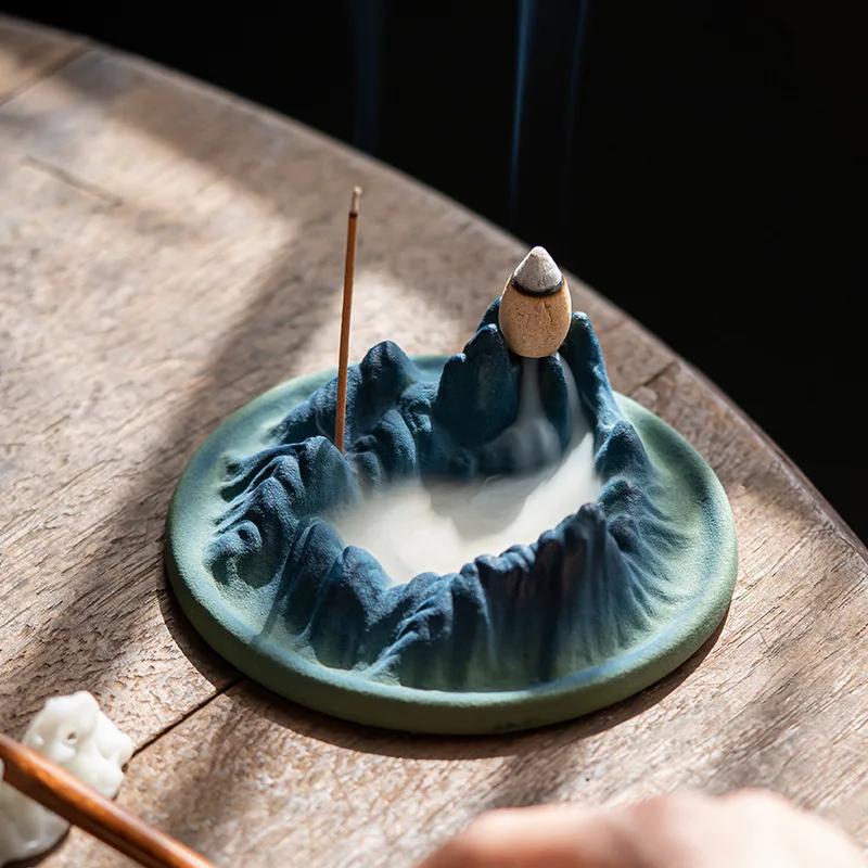 

Ceramic wire incense plug reflux incense burner household aromatherapy burner zen study tea table incense seat ornament