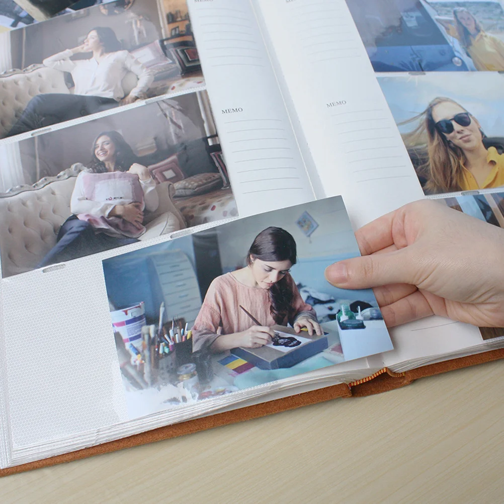 

Retro Photo Album for Photos Flannel Plug-in Scrapbook Postcard Vintage Picture