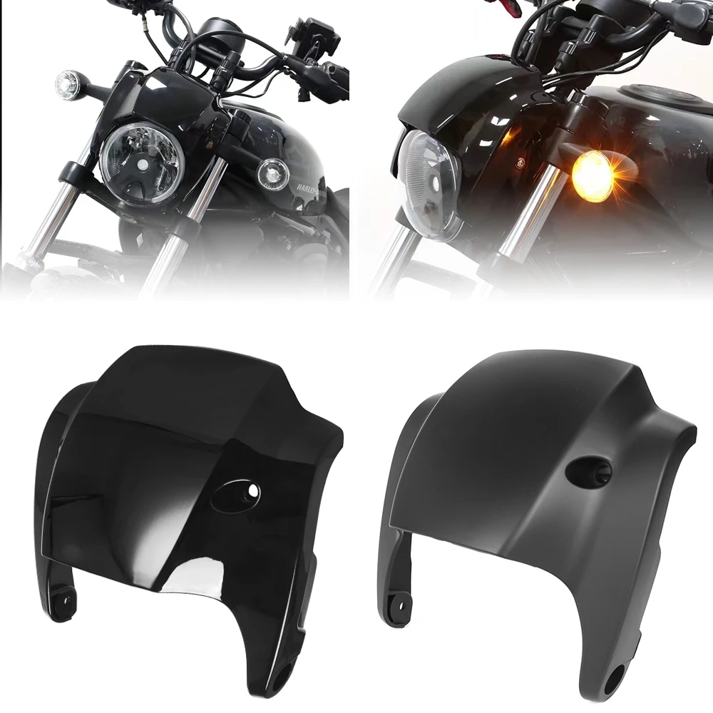 

Motorcycle Matte Black Front Headlight Headlamp Fairing Cover For Harley V-Rod Night Rod Muscle 2002-2011 2012-2017