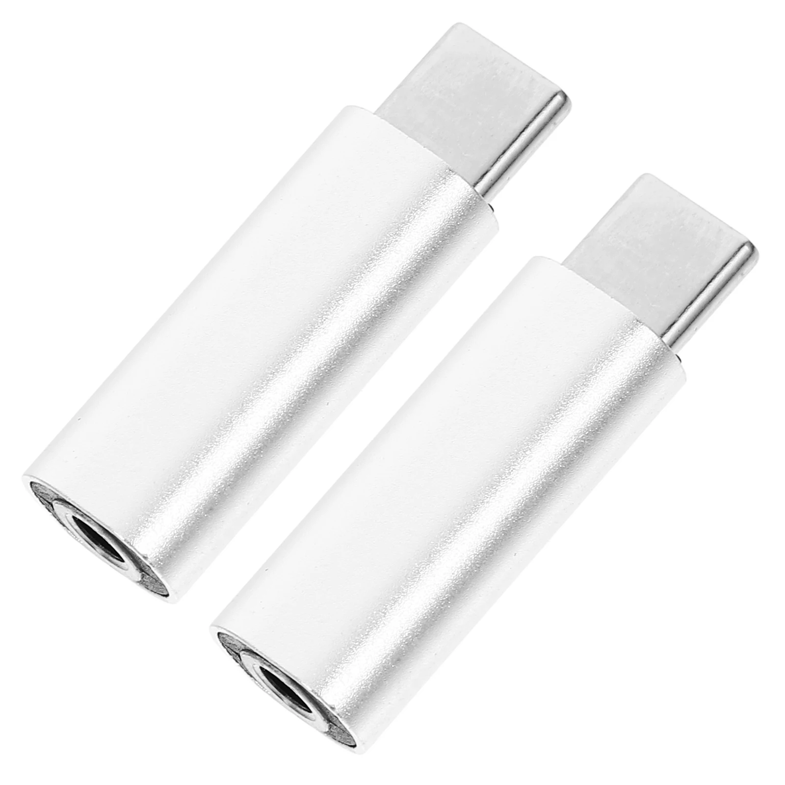 

2PCS Type C to 3.5mm Audio Adapter Durable Wear Resistant Converter for Type Tablets PC Headphone Jack Earphone