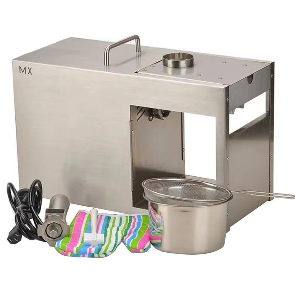 Household Oil Presser 1500W Automatic Olive Oil Press Machine Cold Press Oil Extractor Machine Usedfor Peanut/Walnut