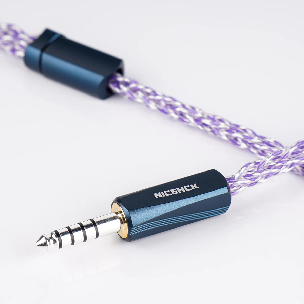 NICEHCK EpicLite Cable HiFi 6N materia prima de plata pura auricular Cable de actualización 2 pines enchufe de latón plateado para Himalaya V16 4U