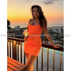 AP original orange slim party dinner hip slim suspender skirt