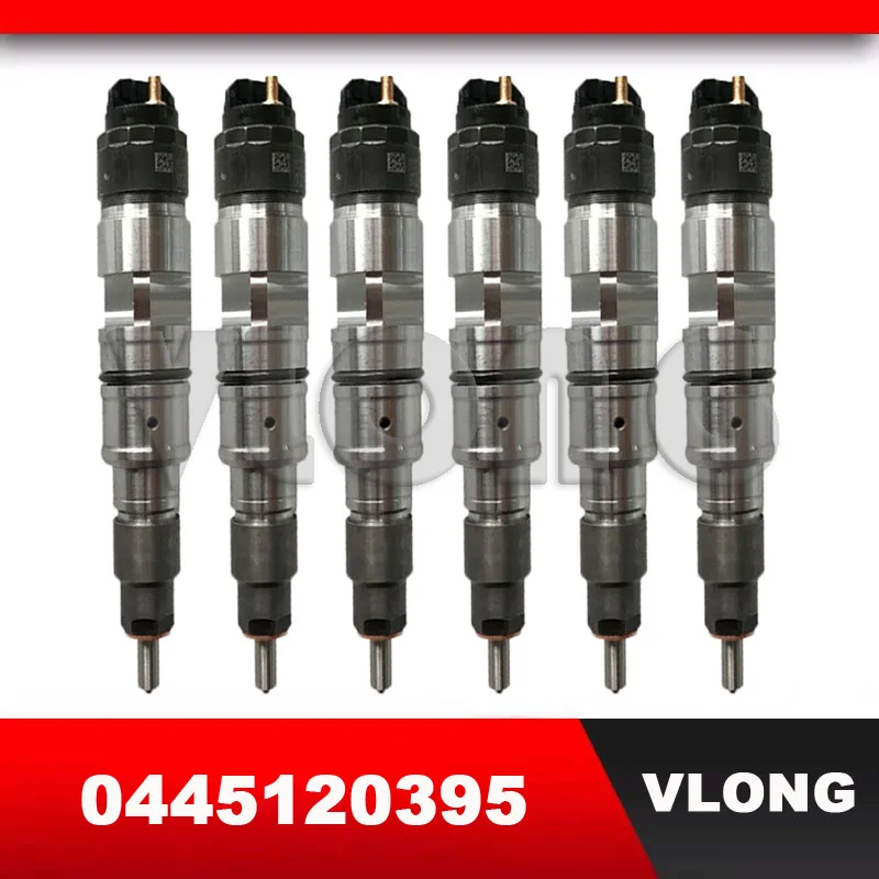 

6PCS Genuine New Diesel Engine Common Rail Fuel Injector Assembly For FAW XICHAI 1112010-640-0000 0445120247 0445120395