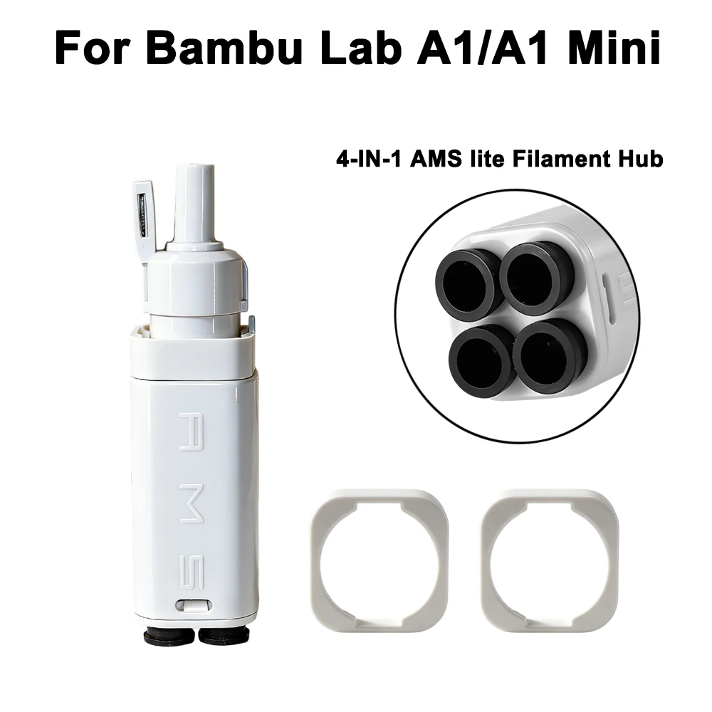 

Адаптер 4-в-1 из PTFE для расширения порта подачи материала, 4 модуля подачи для Bambulab A1/A1mini