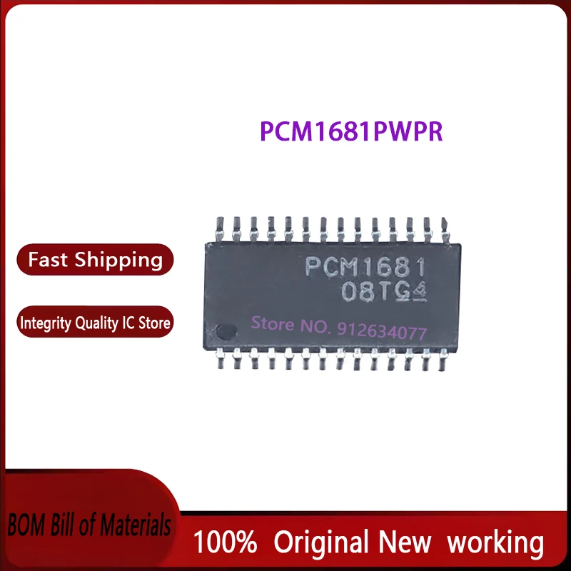 5PCS~50PCS/LOT PCM1681 PCM1681PWP PCM1681PWPR HTSSOP28 Mxsyuan 100% New original