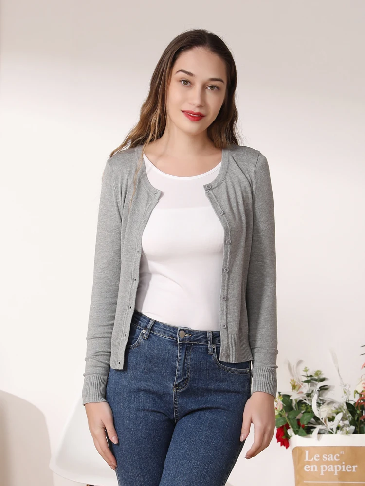 Women\'s Coat Spring 2025 Tricot Crochet Top Black Clothing Cropped Knitted Ladies Sweaters Outerwear Blouses Cardigan Female