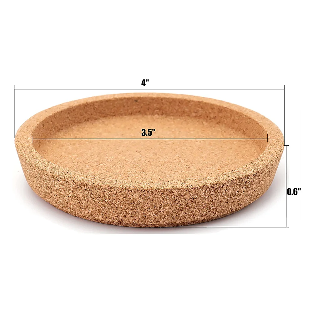 Rodada Cork Coasters para canecas, absorvente, resistente ao calor, apto para a maioria dos tipos de canecas no escritório ou em casa, 16 Pack, 4 Polegada