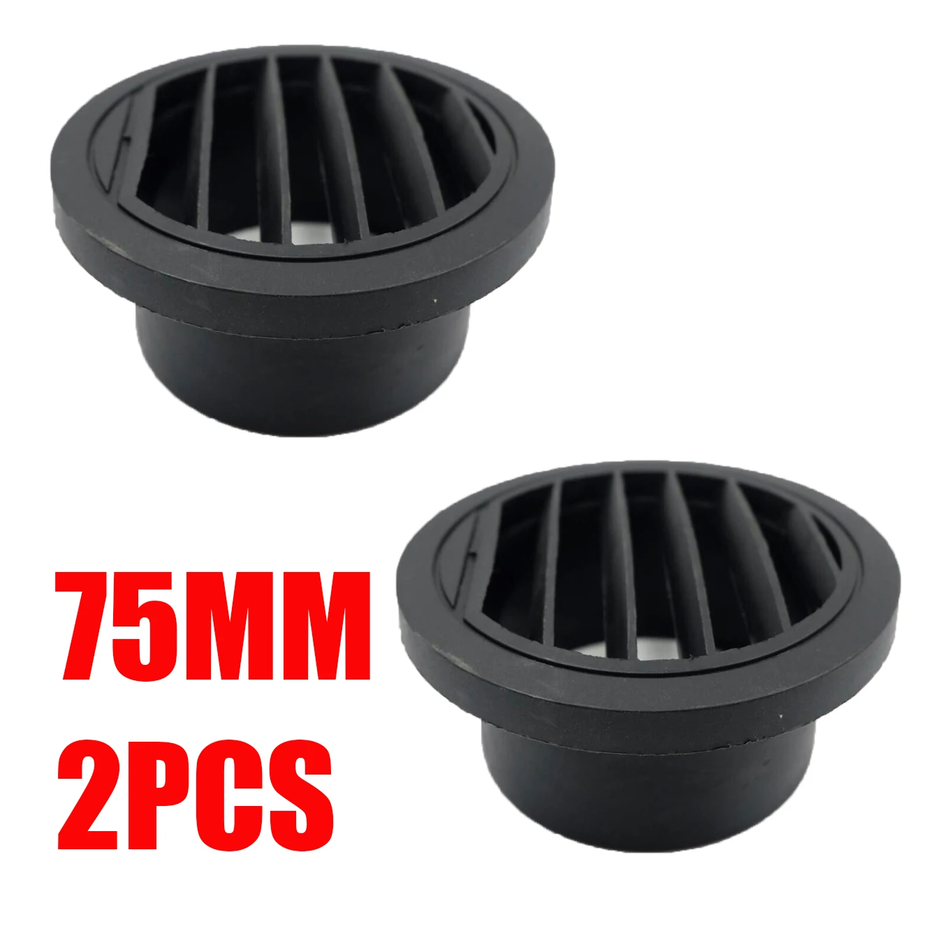 2PCS 75MM Air Outlet Round Pipe Hose Connect Air Vent Ducting Diesel Parking Heater For Car Truck Caravan Camper