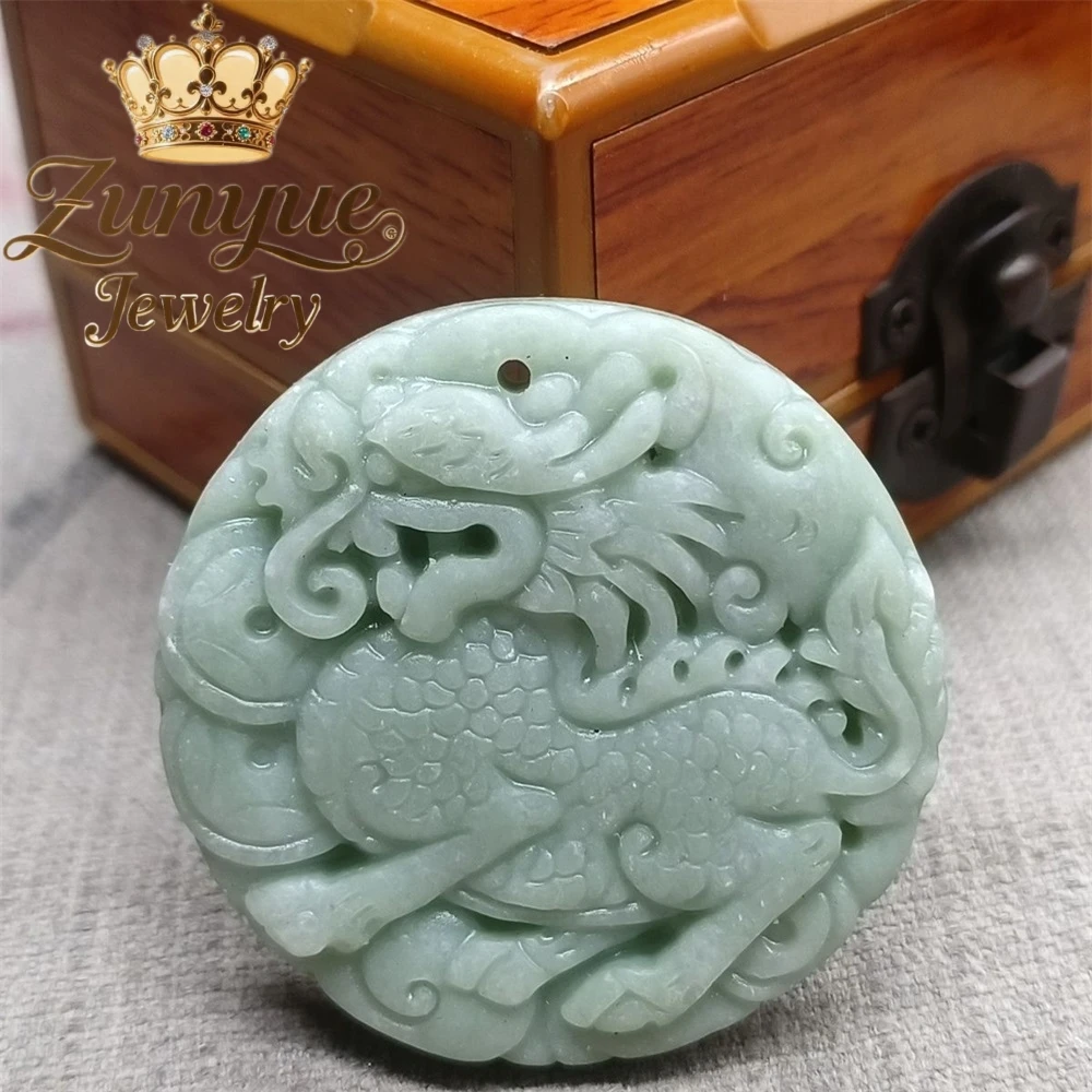 

Natural Jade Kirin Giving A Child Simple Pendant Luxury Quality Jewelry Handicraft Handicraft Fashion Jewelry Exquisite Elegant