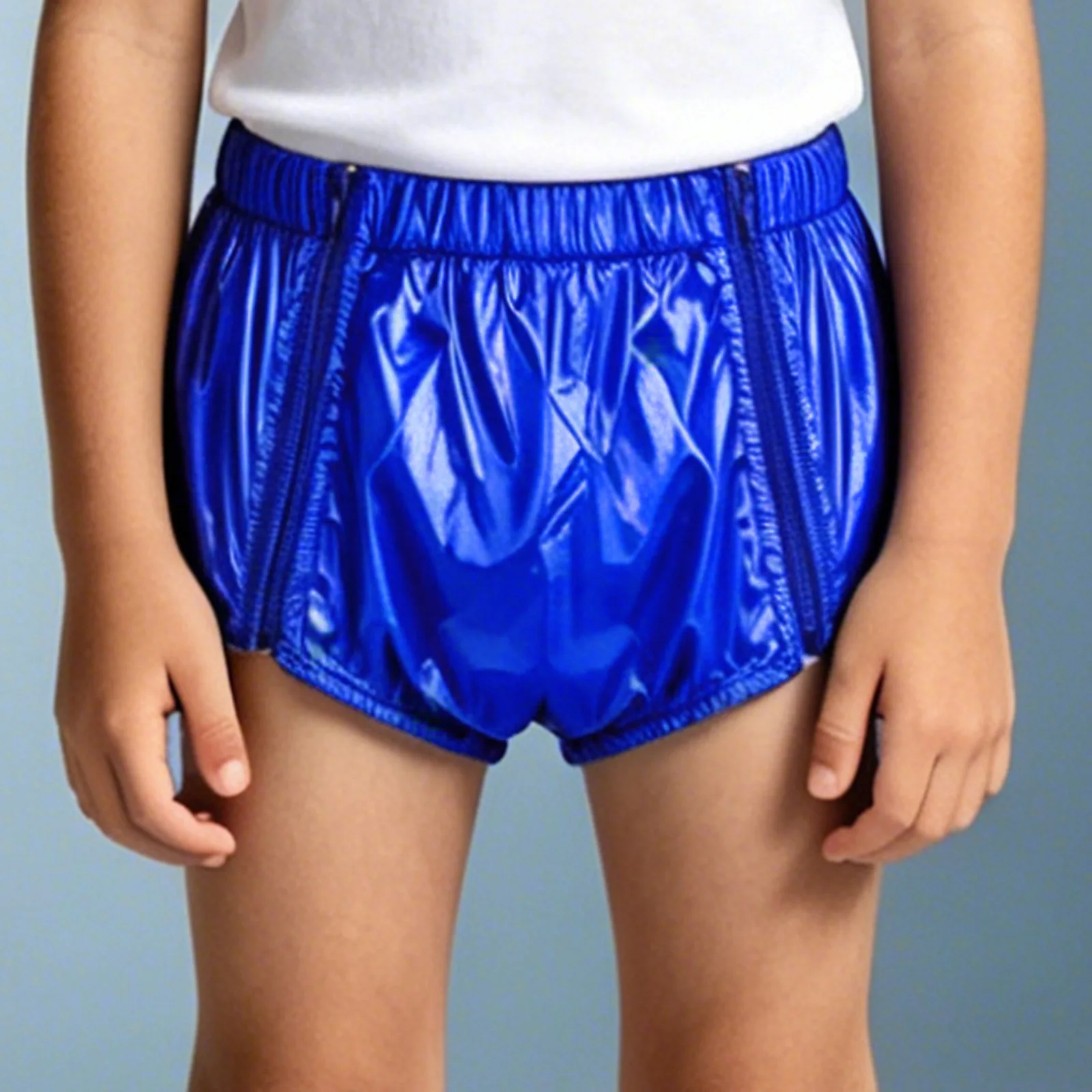 Kid Waterproof Easy-to Wear Tear-away Swim Trunks Swimwear Special Needs Adaptive Shorts Reusable Leak-proof Diaper Cove Briefs